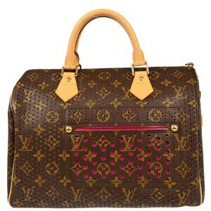 Louis Vuitton Pink Monogram Perfo Speedy 30 Handbag M95180 DU0026 186127
